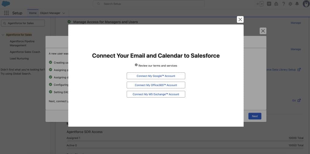 Lead Nurturing: connecting an external Email account for your Agent